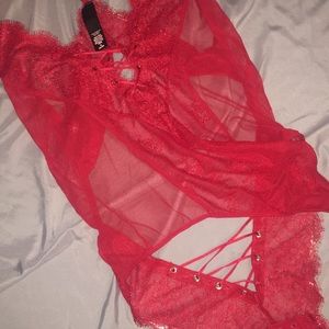 Corset Lace up VS body suit